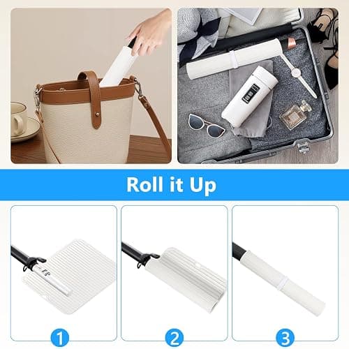 Quccefods Heat Resistant Mat Large Silicone Hot Hair Tools Mat for Curling Irons Flat Iron Hair Straightener Vanity Mat Portable Hair Styling Tools Hot Pad 14.2"*11" thumbnail 6