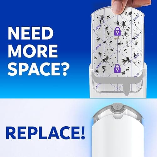 Zevo Flying Insect Trap Refill Cartridges for Fruit Flies & Gnats, 4 Count | Fits Zevo MAX & Zevo Flying Insect Trap, Catches House Flies, Gnats & Fruit Flies 24/7, No Added Fragrance or Dyes thumbnail 9