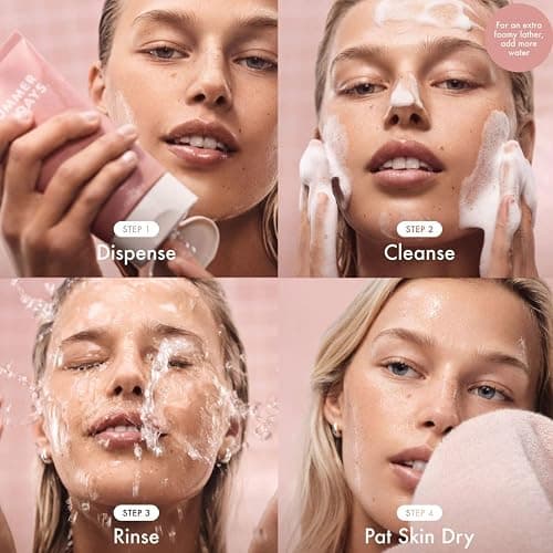 Summer Fridays Pink Dew Gel Facial Cleanser - pH-Balanced Foaming Gel Face Wash for Oily, Blemish-Prone + Sensitive Skin - Refreshing + Hydrating Gentle Face Cleanser for Soft, Radiant Skin (5 fl oz) thumbnail 4