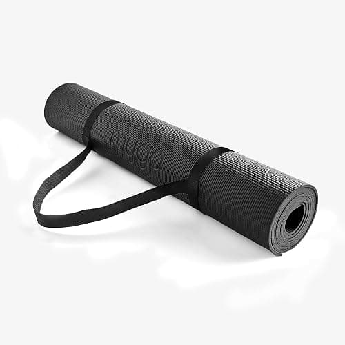Myga Yoga Mat with Carry Strap – Non-Slip, Lightweight & Durable Exercise Mat for Yoga, Pilates & Fitness – Sweat-Resistant & Easy to Clean – 173cm x 61cm x 4mm - Choice of Colour thumbnail 3