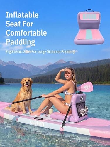 Niphean 10' Inflatable Paddle Board, Ultra-Light SUP for Beginners | Versatile Yoga Paddle Board with Durable SUP Accessories, 400lbs Capacity, Stand Up Paddle Boards for Adults & Youth thumbnail 6