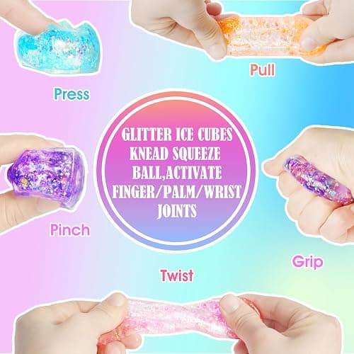 24 Pack Slow Rising Cube Squishy Stress Balls，Stress Cube for Adult | Bulk Taba Squish Fidget Toys, Square Squeeze Toy for Prizes, Glitter Mini Cube Squishy for Party Favors thumbnail 3