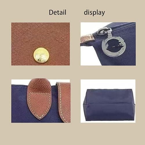 Women's Nylon Tote Bag, Large Capacity Waterproof Shoulder Bags, Spacious Handbag with Metal Zipper & Compartments thumbnail 4