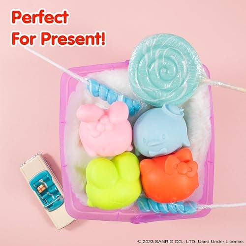 Hamee SquiSHU Sanrio Hello Kitty and Friends [Pull Stretchy Dough Fidget Squishy Sensory Toy] [Soft Squeeze Ball] [Hand Therapy Relaxing and Calming or Soothing] Gift for Kids, Adults - Tuxedosam thumbnail 3