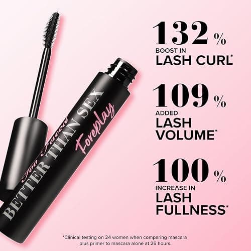 Too Faced Better Than Sex Foreplay Mascara Primer | Mascara Primer Prep, Long Lasting + Volumizing thumbnail 7