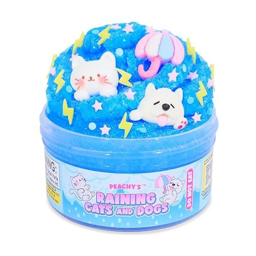 Peachybbies Slime Peachy’s Pets 4-Pack Mini-Bundle, BB Dino, Kitty Slumber Party, Pony Pasture, Raining Cats and Dogs, Includes Slime Activator, Sensory Toys for Kids, Made in USA thumbnail 5