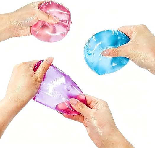 Premium Big Block Cube ,Ice Cube Squishies Toys,Durable, Slow-Rebound fingertip Exquisite Spherical ice Cube with boxGift-Ready (Blue) thumbnail 2