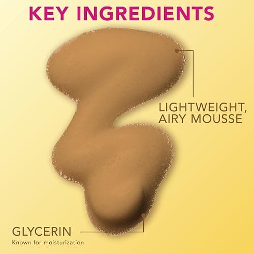 Jergens Natural Glow Instant Sun Body Mousse, Ultra Deep Bronze, 6 oz | Sunless Tanning Formula, Natural-Looking Color, Lightweight Mousse, Streak-Free Application, Fast-Drying Finish thumbnail 6