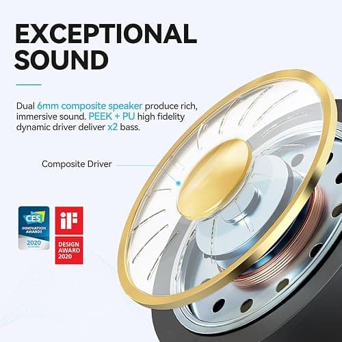 EarFun Wireless Earbuds, [What Hi-Fi Awards] Air Bluetooth In-Ear Headphones with 4 Mics ENC, Sweatshield™ IPX7 Waterproof, Clear Sound, Deep Bass, Wireless Charge, Game Mode, App Customize EQ, 35H thumbnail 3