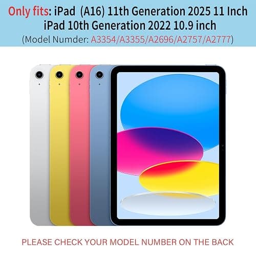IAMKHO Keyboard Case for iPad (A16) 11th Gen 11 Inch 2025, iPad 10th Generation 10.9 Inch 2022, Detachable Wireless Bluetooth Keyboard with Built-in Left Side Pencil Holder (Sky Blue) thumbnail 2