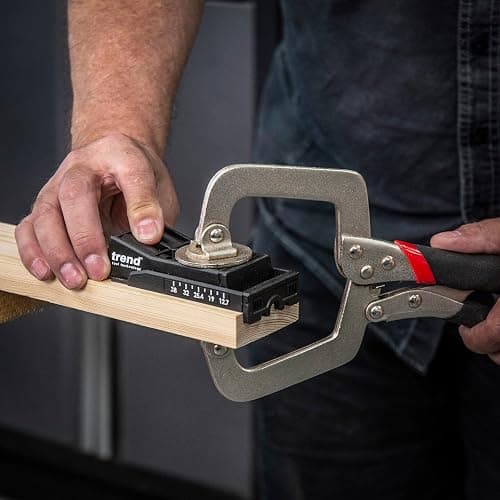 Trend Twin Pocket Hole Jig with HSS Drill Bit & Depth Setting Collar, Square Drive Bit & Pocket Hole Screws Selection, PH/JIG/C thumbnail 8