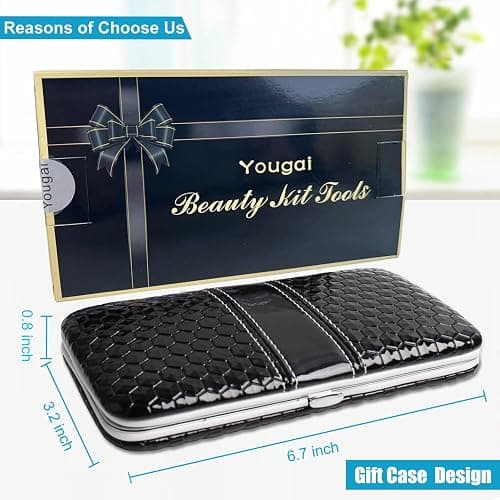 Nail Clippers Set Fingernail and Toenail Clipper Cutters, 18Pcs Manicure Pedicure Kit Professional Grooming Kits, Nail Care Tools with Travel Case Stocking Stuffers Gifts for Men Women Parent thumbnail 2
