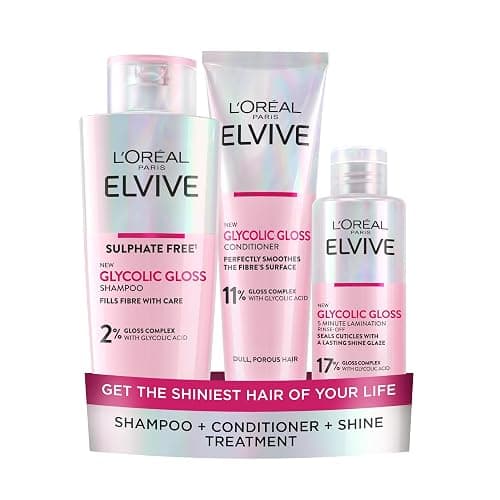 L'Oréal Paris Rinse-Off Treatment For Dull Hair, Elvive Glycolic Gloss 5 Minute Lamination With 17% Gloss Complex, Fills Hair Fibres For Instant Silkiness And Long-Lasting Smooth Shine For Days, 200ml thumbnail 9