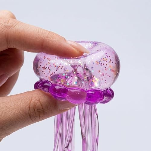 Jellyfish Squeeze Toys, Drop Malt Sugar Balls Relieve Stress, Sensory Toy with a Super Solid Squish for Adult, Squishy Ultra Squishy and Moldable Slow Rise thumbnail 9