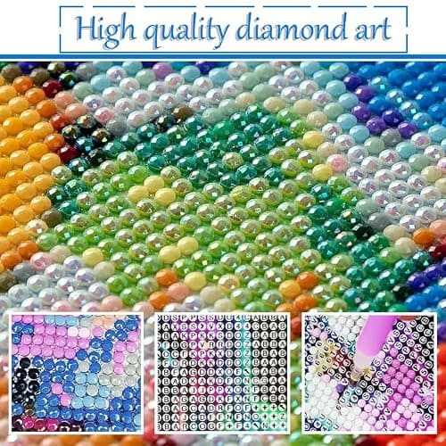 KEYRANKE 6 Pack Disney Diamond Art Kits Adults, Diamond Painting Disney Kits, Cross Stitch Full Drill Shiny Diamond Embroidery Pictures Arts Craft for Christ-mas Gift 12X16inch thumbnail 2