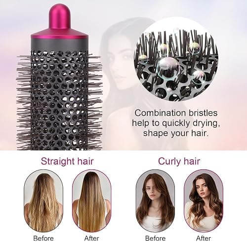 Hair Curling Iron Barrel Attachments: Long Hair Curling Barrels Styler with Adaptor for Dyson Airwrap Hair Dryer, Styler Iron Attachment Parts Hair Tool thumbnail 4