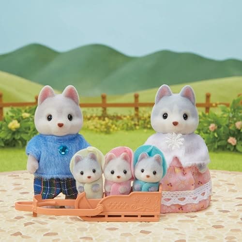 Calico Critters Husky Family - Set of 5 Collectible Doll Figures for Ages 3+ thumbnail 2