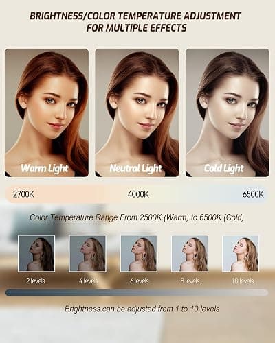 Portable Selfie Light for iPhone: 90 LED Rechargeable Phone Fill Lights, Ring Light for Camera Picture, Makeup Photo, Video Conferences, Laptop Use, Zoom Meetings, TikTok, Vlog Photography thumbnail 3