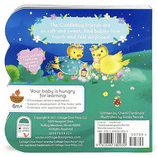 Touch and Feel: Good Night, Cuddlebug Lane: Baby & Toddler Sensory Board Book thumbnail 11