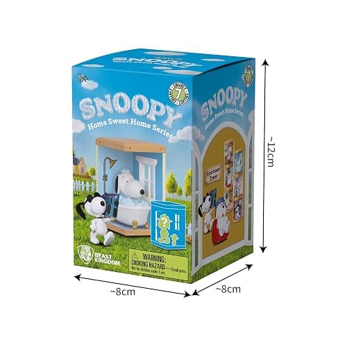 YuMe Peanuts Snoopy Hero Box Blind Box Home Sweet Home Series Mystery Collectible Figure, 1 Blind Box thumbnail 2