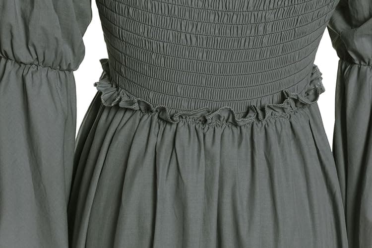 Vibsion Medieval Renaissance Costume Dress Regency Dresses for Women Victorian thumbnail 2