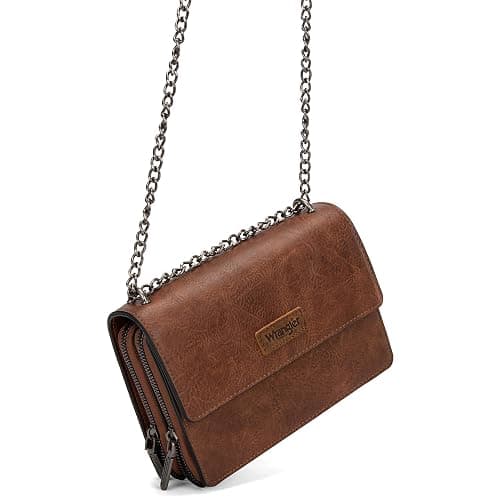 Wrangler Flap Crossbody Purse for Women Shoulder Bag Vintage Wallets with Chain Strap thumbnail 4