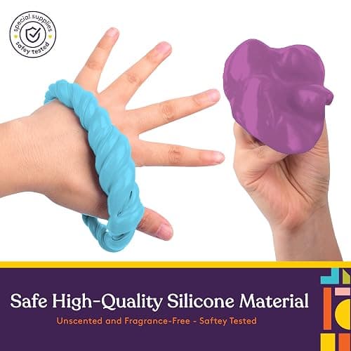 Special Supplies Therapy Putty for Kids and Adults - Resistive Hand Exercise Stress Relief Therapy Putty Kit, Set of 4 Strengths, Three Ounces of Each Putty thumbnail 7