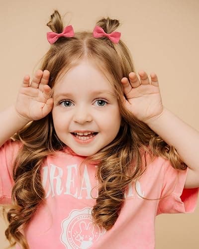 40PCS 2 Inches Baby Girls Hair Bows Ties Mini Boutique Elastic Hair Rubber Ribbon Hair Band Accessories for Kids Toddlers Infants (40 PCS), Multi-colored thumbnail 8