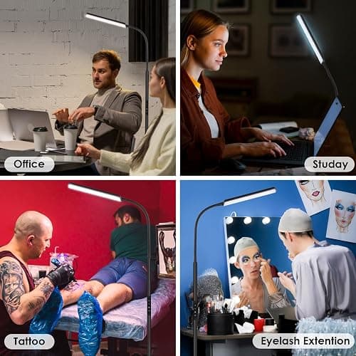 Dimunt LED Floor Lamp, Bright 15W Floor Lamps for Living Room with 1H Timer, Stepless Adjustable 3000K-6000K Colors & Brightness Standing Lamp with Remote & Touch Control Reading Floor Lamps thumbnail 7
