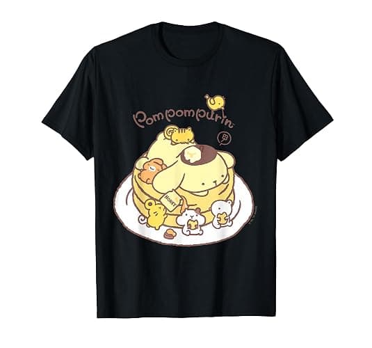 Pompompurin Pancake Friends Tee Shirt T-Shirt - Image 1
