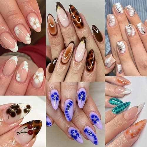 Fcozpjk Nail Blooming Gel, 15ML Clear Blooming Gel Polish for Spreading Effect with 1PCS Dotting Pen Watercolor Flowers Marble Ombre Aura Nail Design Home Manicure Salon Supplies Soak Off UV/LED Cure thumbnail 7