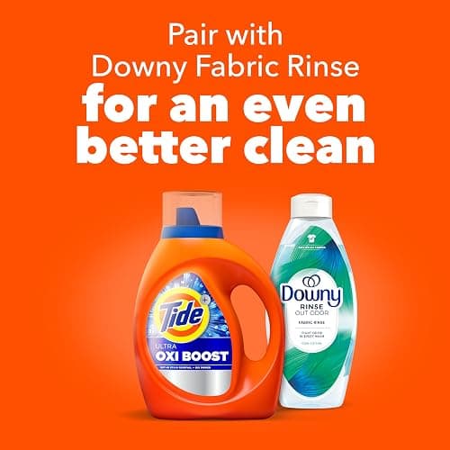 Tide Ultra Oxi Boost Liquid Laundry Detergent, 92 fl oz, 65 Loads, Advanced Stain Remover, Laundry Detergent Liquid with Extra Oxi Power thumbnail 10