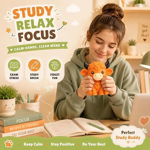 6in Highland Cow Squishy Jumbo,Giant Highland Cow Squishy | Big Realistic Moldable Soft Squishys Slow Rising Squeeze Toys for Kids Adults Slow Rising Fun Sensory Fidget Toy thumbnail 4
