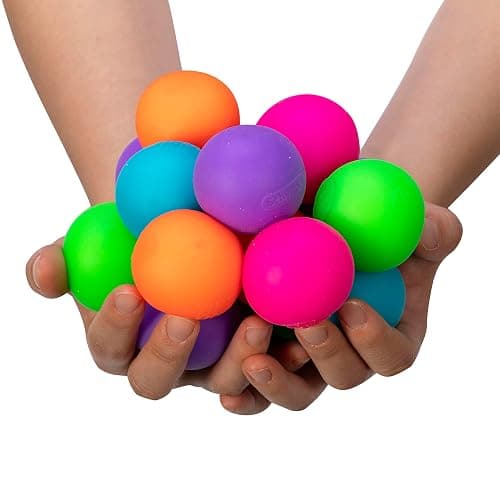 Schylling NeeDoh Teenie Gobs of Globs - Sensory Squeeze Toy - Contains 18 Mini Groovy Globs - 1.25" Wide - Multicolored thumbnail 5