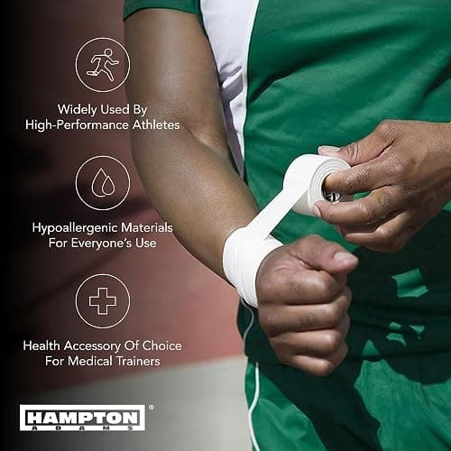 Hampton Adams | As Seen on Shark Tank | Original Athletic Sports Tape (3-Pack) | 45ft Rolls | Very Strong Easy Tear NO Sticky Residue | Best Tape for Athlete & Trainers | Fingers Ankles thumbnail 7