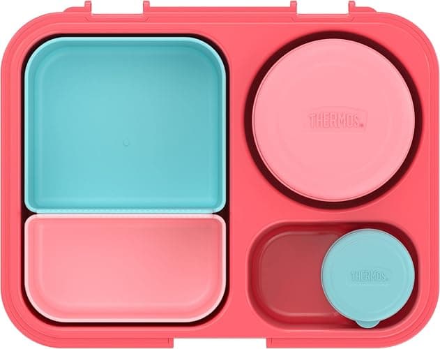 THERMOS Kids Freestyle 8 Piece Food Storage Kit, Pink/Peach thumbnail 4
