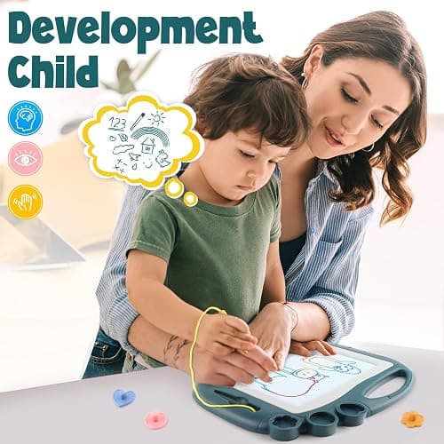 Magnetic Drawing Board, Toddler Toys for Age 1 2 3 Boys Girls, Sketch Pad, Birthday Easter Christmas Halloween Kids Toy Gifts for Boys and Girls thumbnail 6