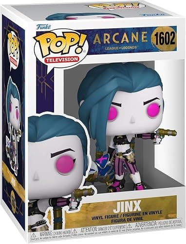 POP TV: Arcane League of Legends - Jinx Funko Vinyl Figure (Bundled with Compatible Box Protector Case), Multicolor, 3.75 inches thumbnail 2