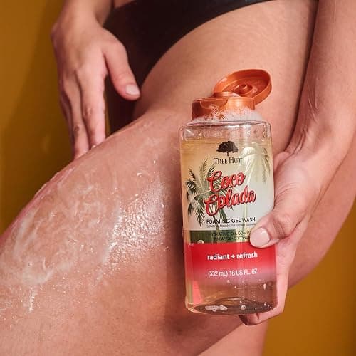 Tree Hut Coco Colada Radiant & Refresh Foaming Gel Wash, 18 oz. - Coco Colada - 18 Fl Oz (Pack of 1) thumbnail 5