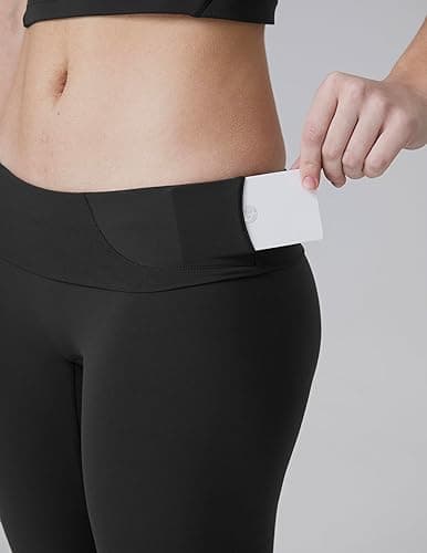 Colorfulkoala Dreamlux No Front Seam Leggings for Women 25"/28" Inseam, Seamless High Waisted Buttery Soft Yoga Pants - Standard - X-Small - Black thumbnail 3