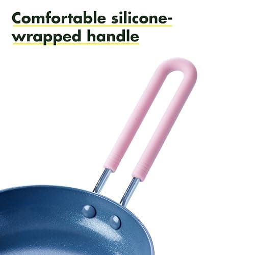 GreenPan Mini Healthy Ceramic Nonstick, 5" Round Egg Pan, PFAS-Free, Dishwasher Safe, Stay Cool Handle, Pink thumbnail 4