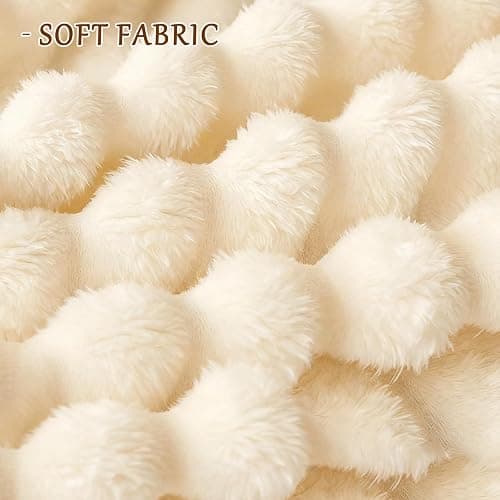 Lokfink The Bunny Blanket,Fluffy Warm Plush Thick Bubble Blanket for Bed Sofa Living Room, Soft Cozy Furry Blankets, Warm Fuzzy Comforter Throws for Bed Sofa (Green, 47 * 79in/1.2 * 2m) thumbnail 2