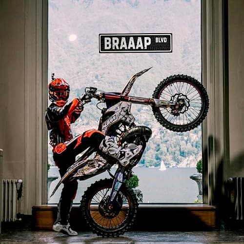Vintage Motorcycle Gifts for Men - Motocross Day Dirt Bike Racing Wall Decor for Man Cave Garage, Retro Biker Fathers Gifts, Premium Aluminum Tin Plaque Street Art Poster thumbnail 6