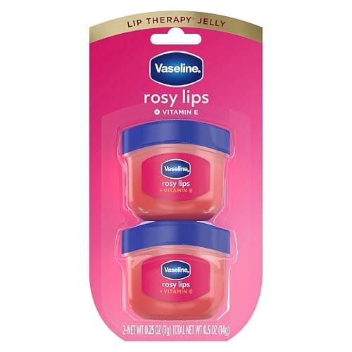 Vaseline Lip Therapy 2 ct Rosy Lips Mini For Dry, Chapped Lips Moisturizing Tinted Lip Balm 0.5 oz - Image 1