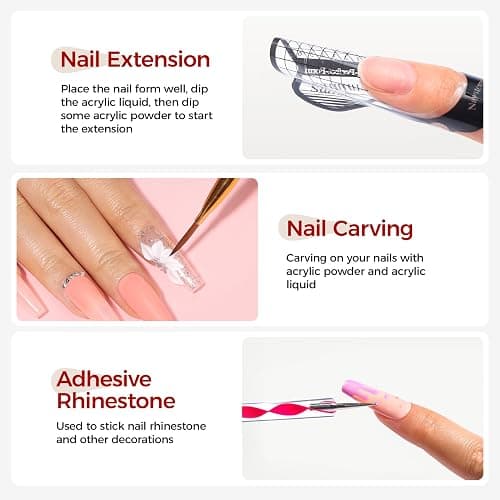 VANSISOS Professional Acrylic Nail Kit: Acrylic Set for Beginners with Everything for Nail Extensions thumbnail 5