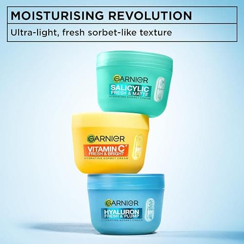 Garnier Vitamin C* Fresh & Bright Hydrating Sorbet Cream, 4% Vitamin C* & Niacinamide, Ultra Fresh & Light, For Dull, Uneven Skin, Cruelty Free International & Vegan - 85ml​ thumbnail 9