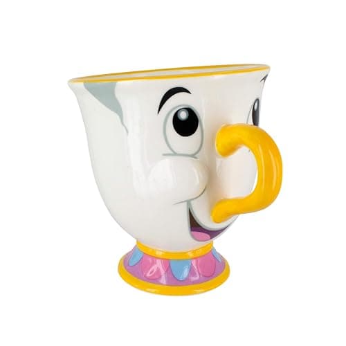 Tazza Chip La Bella e la Bestia Dipinta a Mano, Aggiungi al Set da Tè o alla Collezione Disney thumbnail 5