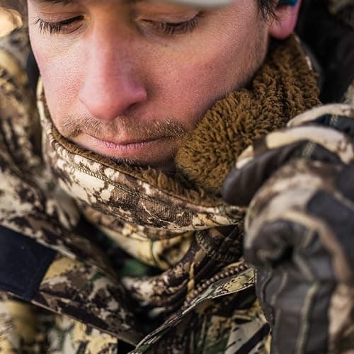 First Lite Tundra Cold Weather Neck Gaiter - Heavyweight Merino Wool Camo Hunting Face Mask thumbnail 3