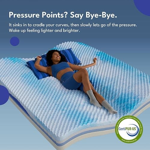 REJUSLEEP 12 Inch Queen Size Mattress, Hybrid Mattress in a Box, Cooling Gel Memory Foam and Individual Pocket Springs for Pressure Relief, CertiPUR-US Certified, Medium Firm Feel thumbnail 7