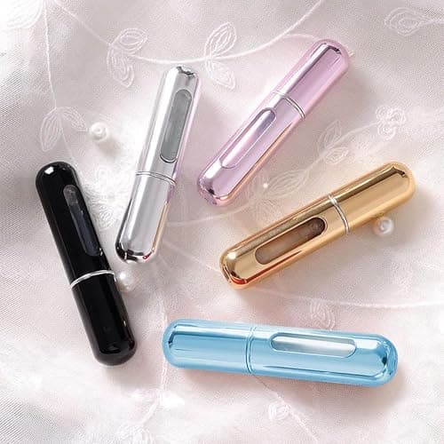 5pcs Mini Perfume Travel Bottle, Refillable Perfume Atomiser, Spray Bottles, Portable for Travel Holiday, Outdoor Activities and Business(5ML) thumbnail 5